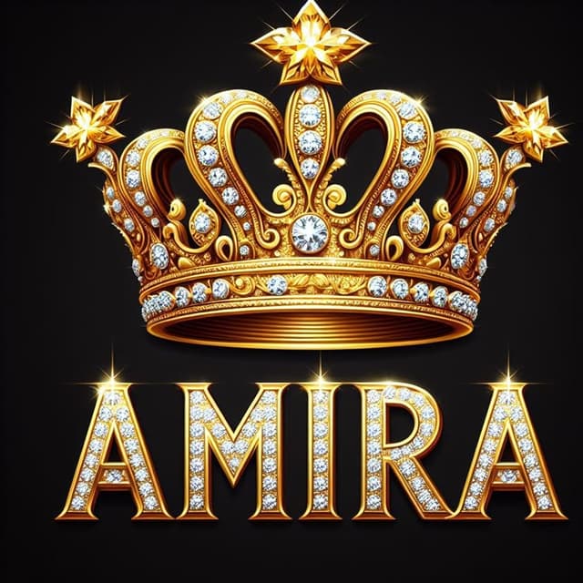 Golden Crown Name Art